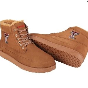 FOCO Texas Tech Brown High Top Moccasin - Mens Size 12